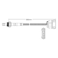 Pre-Cat oxygen sensor for MG ZR 160 18K4K 4-Cyl 1.8 VVC 10/01-5/05