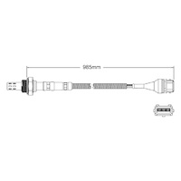 Pre-Cat oxygen sensor for Volkswagen Golf Mk II RV 4-Cyl 1.8 8/87-7/88