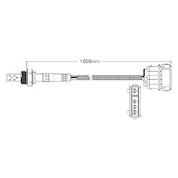 Pre-Cat oxygen sensor for Seat Toledo 2E 4-Cyl 2.0 5/91-2/94