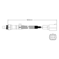 Pre-Cat oxygen sensor for Mazda 3 L3 4-Cyl 2.3 1/06-3/09