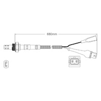 Pre-Cat oxygen sensor for Volkswagen Caravelle / Multivan T3 MV 4-Cyl 2.1 8/85-7/92