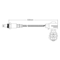 Pre-Cat oxygen sensor for Volvo S80 B5254T2 5-Cyl 2.5 Turbo 2005