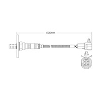 Pre-Cat oxygen sensor for Toyota Hilux VZN130 3VZ-E 6-Cyl 3.0 8/90-8/91