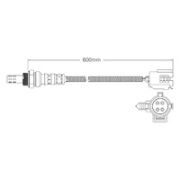 Pre-Cat left oxygen sensor for Dodge Viper EWB V10 8.0 96-97