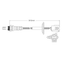 Pre-Cat oxygen sensor for Chrysler Voyager / Grand Voyager EGA 6-Cyl 3.3 2000