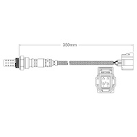Post-Cat Right oxygen sensor for Jeep Grand Cherokee EVA V8 4.7 6/00-5/05