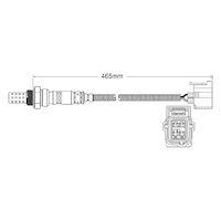 Pre-Cat right oxygen sensor for Jeep Grand Cherokee EVA V8 4.7 6/00-5/05