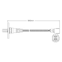 Pre-Cat oxygen sensor for Toyota Supra 2JZ-GTE 6-Cyl 3.0 Twin Turbo 5/93-1/96