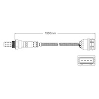 Pre-Cat oxygen sensor for Volvo S40 B4204S 4-Cyl 2.0 96-99