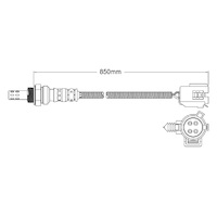 Post-Cat oxygen sensor for Chrysler Neon ECB 4-Cyl 2.0 97-00
