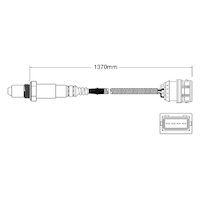 Post-Cat oxygen sensor for Volvo S40 B4194T 4-Cyl 1.9 Turbo 98-99