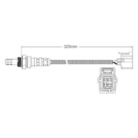 Post-Cat Left oxygen sensor for Chrysler 300 ERB 6-Cyl 3.6 1/11-12/11