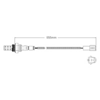 Pre-Cat oxygen sensor for Ford Telstar AV F2 4-Cyl 2.2 12/89-12/91