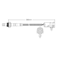 Pre-Cat oxygen sensor for Holden Jackaroo UBS92 6VD1 6-Cyl 3.2 4/92-8/93