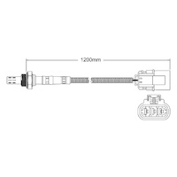 Pre-Cat oxygen sensor for Nissan Terrano II R20 KA24E 4-Cyl 2.4 11/96-10/99