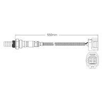 Post-Cat Left oxygen sensor for Daimler Super V8 X300 / X308 AJ26 V8 4.0 S/Charged 97-99