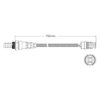 Post-Cat Cyl 4-6 oxygen sensor for BMW 740Li F02 N54 B30A 6-Cyl 3.0 Twin Turbo 11/08 on
