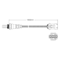 Post-Cat oxygen sensor for Citroen C5 RFN 4-Cyl 2.0 3/01-9/04