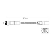 Pre-Cat left oxygen sensor for Audi A5 CALA 6-Cyl 3.2 6/07 on