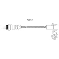 Post-Cat Cyl 2, 3 oxygen sensor for Ford Focus LW Sigma 4-Cyl 1.6 3/11 on