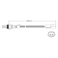 Pre-Cat oxygen sensor for Mazda E2000 FE 4-Cyl 2.0 EFI 11/86-7/99
