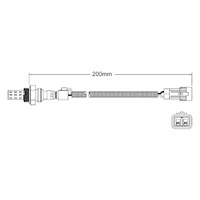 Post-Cat oxygen sensor for Daihatsu Copen L880 JB-DE 3-Cyl 660cc 5/02-10/05