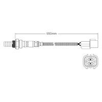 Post-Cat Cyl 2, 3 oxygen sensor for Mitsubishi Outlander ZF 4G69 4-Cyl 2.4 7/05-9/06