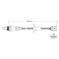 Post-Cat oxygen sensor for Volvo S40 B4204T3 4-Cyl 2.0 Turbo 