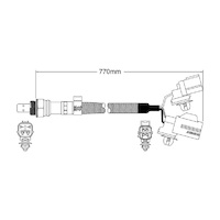 Pre-Cat oxygen sensor for Mazda 6 L3 4-Cyl 2.3 Turbo 7/05-1/08