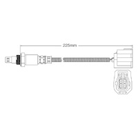 Pre-Cat oxygen sensor for Mazda MX5 NC LF 4-Cyl 2.0 7/05 on