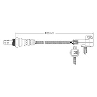 Post-Cat Right oxygen sensor for Hummer H2 V8 6.0 2007