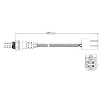Pre-Cat oxygen sensor for Nissan Sunny B15 QG15DE / QG13DE 4-Cyl 1.5 5/02-9/04