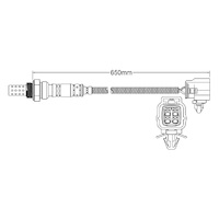 Post-Cat oxygen sensor for Mazda 3 L5 4-Cyl 2.5 4/09-1/14