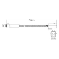 Pre-Cat oxygen sensor for Daimler Six X300 AJ16 6-Cyl 4.0 95-97