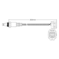 Pre-Cat left oxygen sensor for Jaguar S-Type AJ30 6-Cyl 3.0 44414