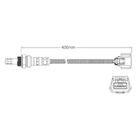 Post-Cat oxygen sensor for Nissan Pulsar C12 Hatch MR16DDT 4-Cyl 1.6 Dir. Inj. Turbo 6/13 on