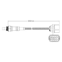 Pre-Cat oxygen sensor for Suzuki Grand Vitara Type II on H27A 6-Cyl 2.7 2005 on
