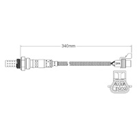 Post-Cat oxygen sensor for Holden Captiva LFW 6-Cyl 3.0 Dir. Inj 6/12 on