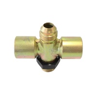 Enderle Double Hi-Speed Tee Fitting -8AN Inlet & Outlet With Dual -8AN On Sides