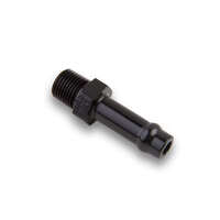 Earls Hose End Vapor Guard Straight 3/8 in. Size Socketless Barb 3/8 in. NPT Male Aluminium Black Each