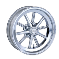 Team Three Wheels 1 Piece E-T Gasser Polished Rim 10 Spoke 15" x 4.5" x 2-3/8" BS With 5 x 4.5" BC