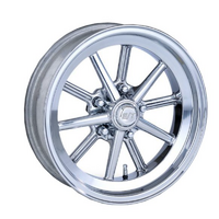 Team Three Wheels 1 Piece E-T Gasser Polished Rim 10 Spoke 15" x 6" x 3-3/4" BS With 5 x 4.5" BC