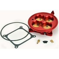 FAST Billet 4BBL Throttle Body Anodized Red 4500 Style, 2000 CFM, With TPS & IAC