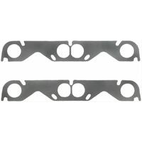 Fel-Pro Exhaust Gaskets Header Steel Core Laminate Round Port For Chevrolet Small Block Hooker/Stahl Adapter Set