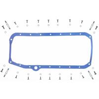 Fel-Pro Oil Pan Gasket 1-Piece Rubber/Steel Core For Chevrolet Small Block Thin Seal Each