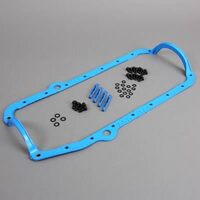 Fel-Pro 1 Pce Rubber Sump Gasket Kit Inc Bolts Early Chev 283 307 350 400 V8 FEOS34510T