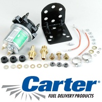 Carter Competition Electric Fuel Pump Silver 3-4.5 PSI Free Flow 42 GPH 3/8" NPT