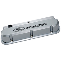 For Ford Motorsport Valve Covers Cast Aluminium Chrome For Ford Racing Logo For Ford 289 302 351W Pair