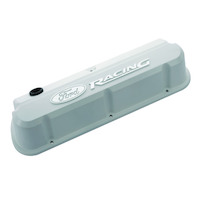 For Ford Motorsport Valve Covers Slant-Edge Tall White For Ford Racing Logo For Ford Mercury Small Block Windsor Pair