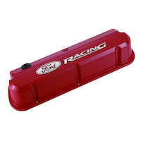 For Ford Motorsport Valve Covers Slant-Edge Tall Red For Ford Racing Logo For Ford Mercury Small Block Windsor Pair